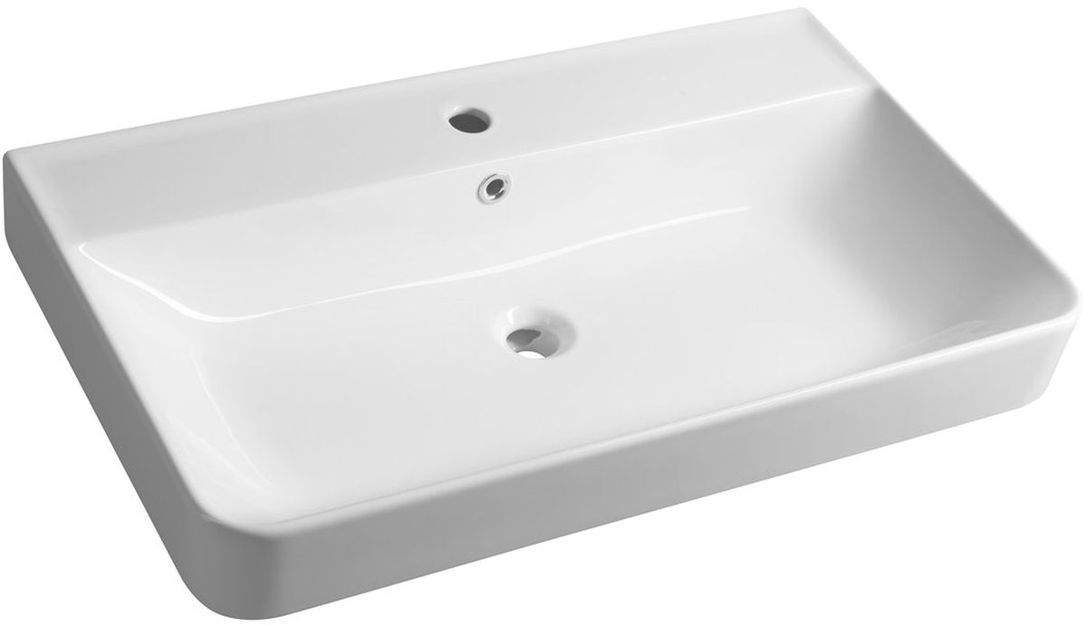Sapho Gali lavabo 80.1x47.7 cm rettangolare a parete bianco lucida TU0174