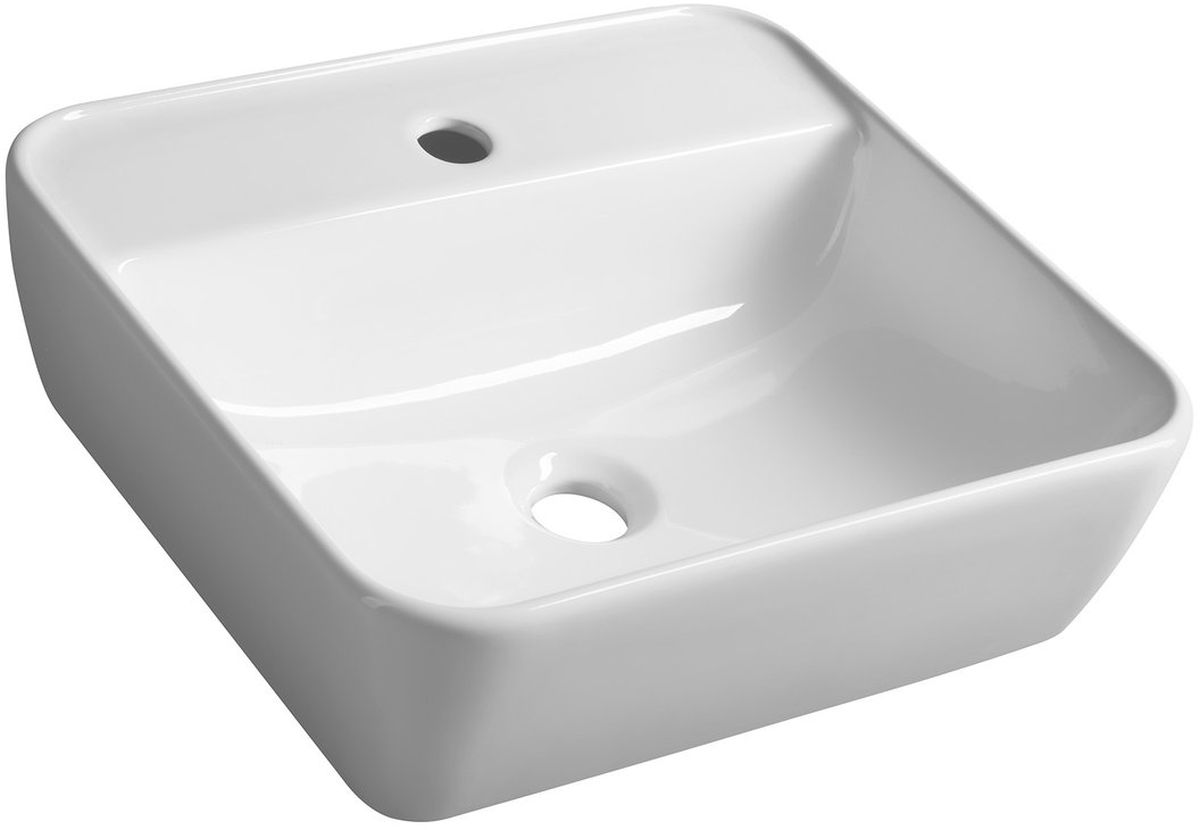 Sapho Tuje lavabo 46x42 cm rettangolare a parete bianco TU0217