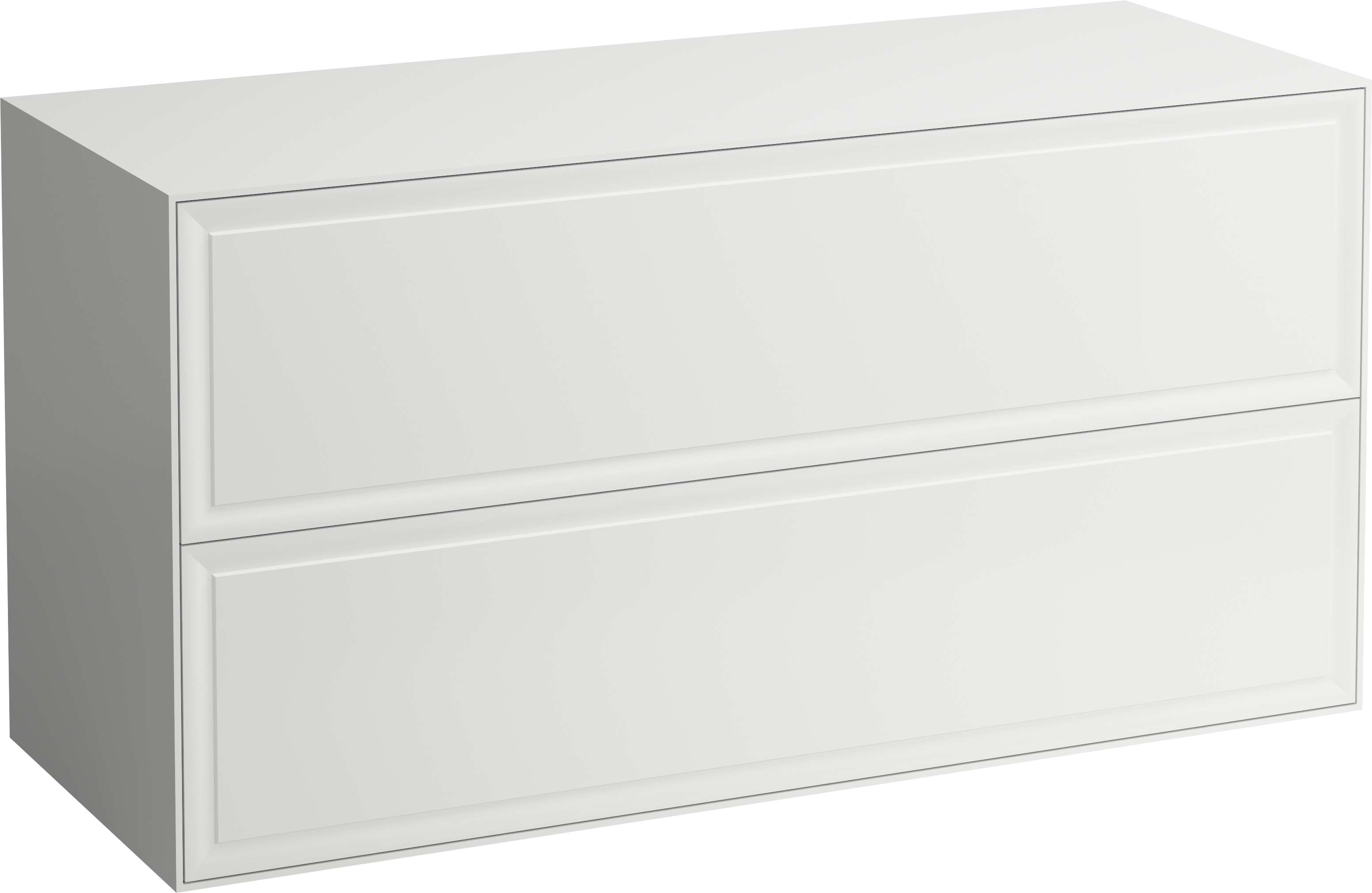 Laufen The New Classic armadietto con piano 117.5x45.5x60 cm sottolavabo sospeso bianco H4060260856311