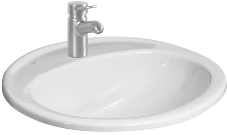 Jika Ibon lavabo 52x41 cm ovale da incasso bianco H8130100001041