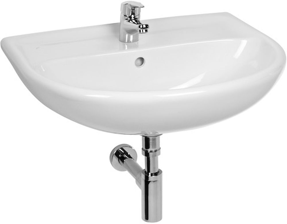 Jika Lyra Plus lavabo 65x52 cm ovale a parete bianco H8143840001091