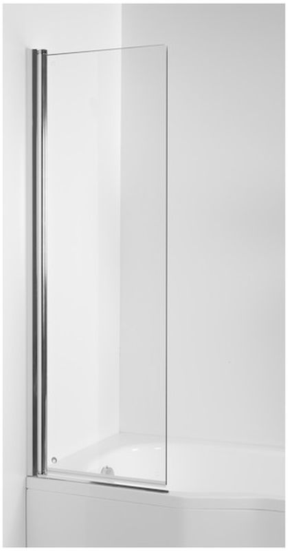 Jika Tigo parete vasca 60 cm 1 anta argento lucida/vetro trasparente H2562140026681