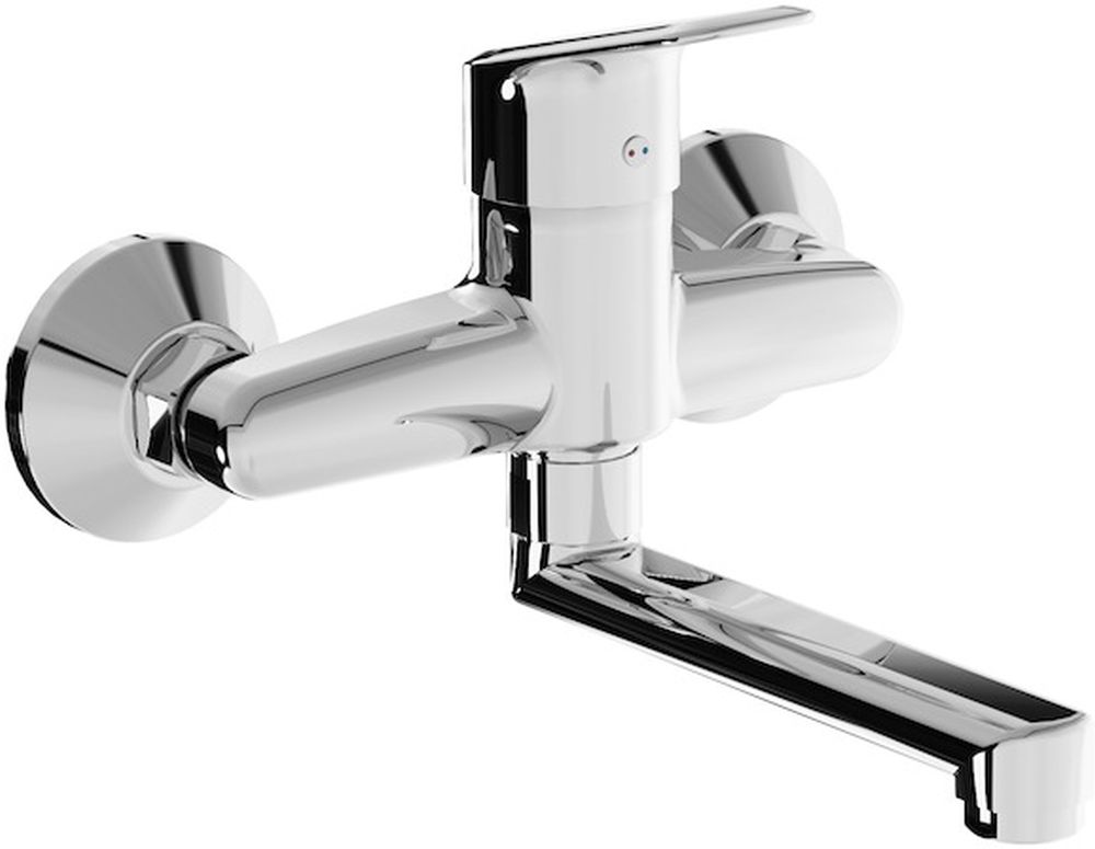 Jika Talas Trendy rubinetto per lavabo a parete cromo H3112E70042201