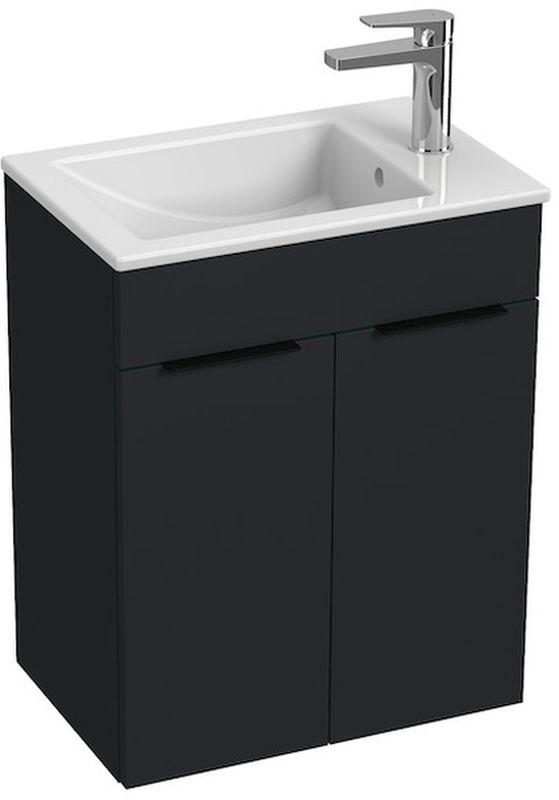 Jika Cube lavabo con armadietto 49 cm antracite H4536411763521
