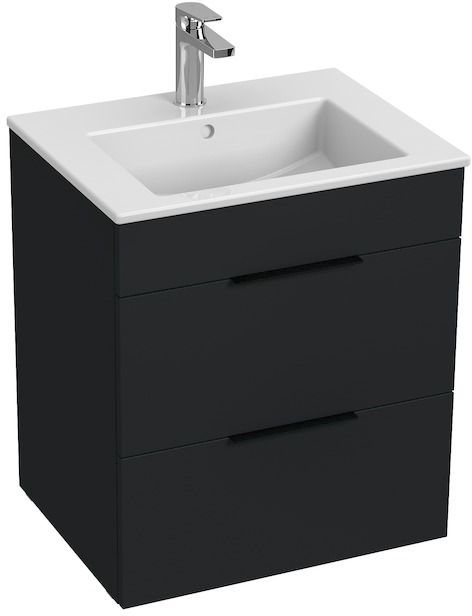 Jika Cube lavabo con armadietto 54 cm antracite H4536121763521