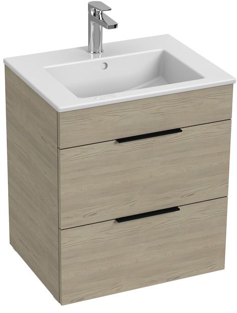 Jika Cube lavabo con armadietto 54 cm frassino H4536121765141