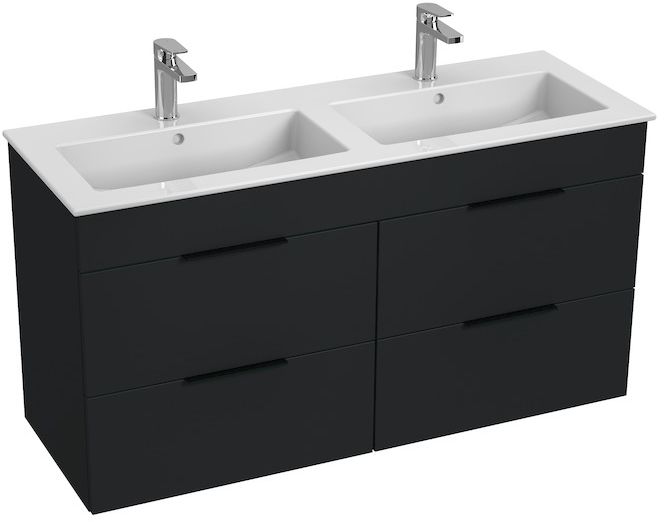 Jika Cube lavabo con armadietto 116 cm antracite H4536621763521