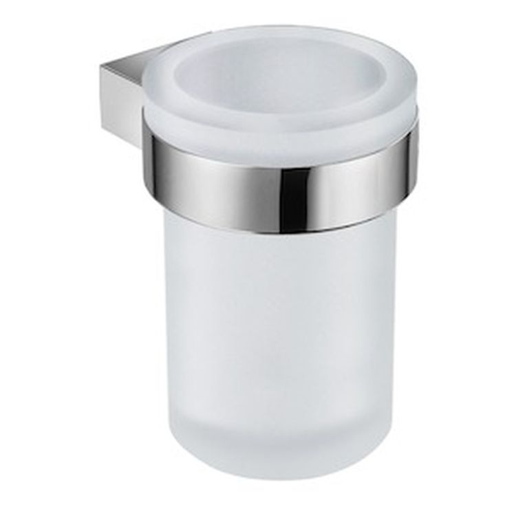 Jika Cubito Pure bicchiere per lavarsi i denti bianco-cromo H3823B10040001