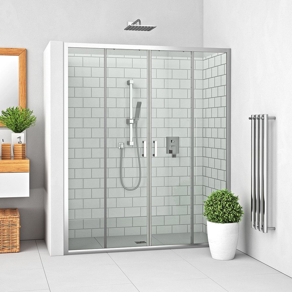 Roth Lega porta doccia 110 cm scorrevole cromo lucida/vetro trasparente 574-1100000-00-02