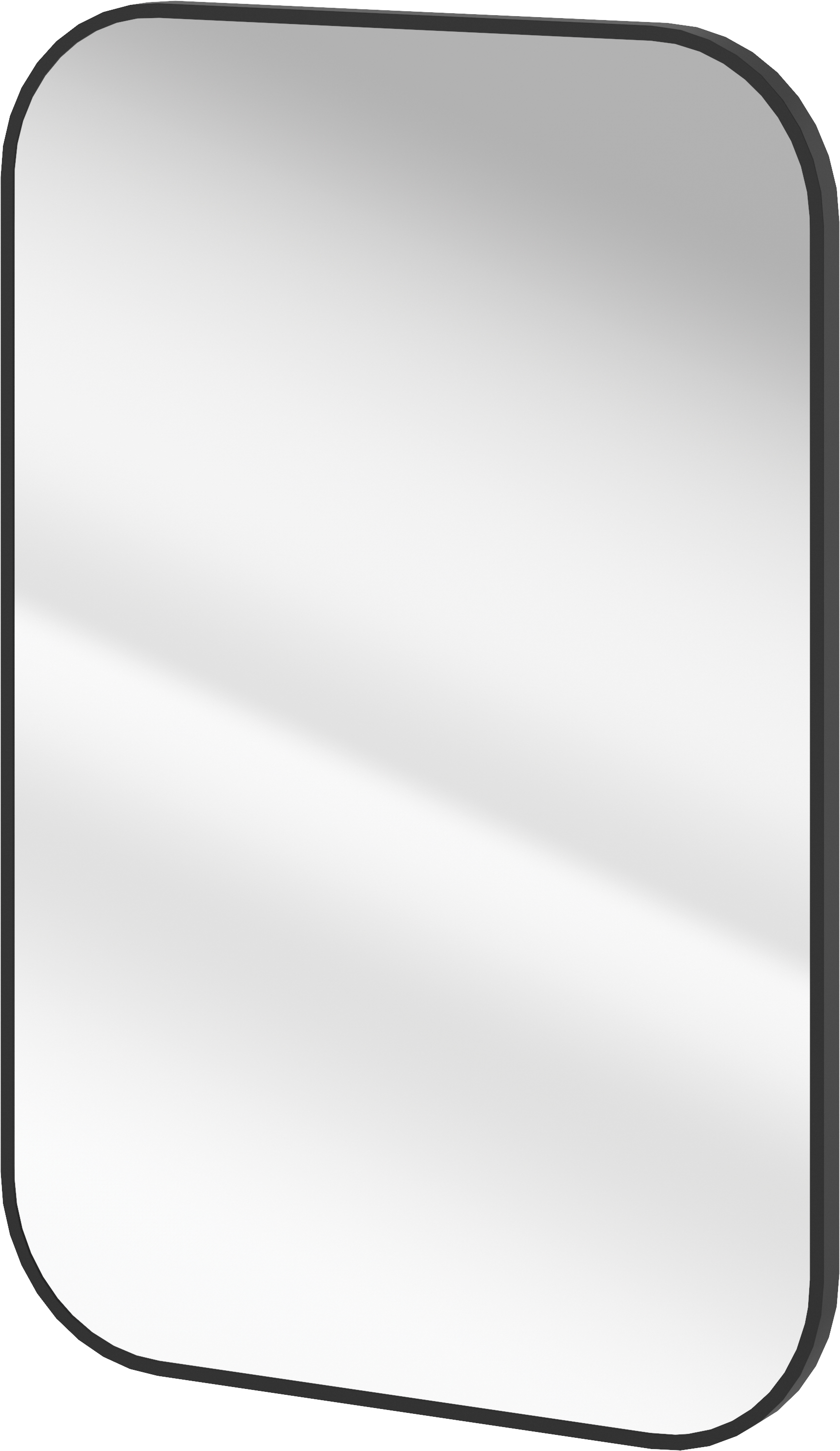 Deante Mokko specchio 50x75 cm rettangolare nero ADMN801