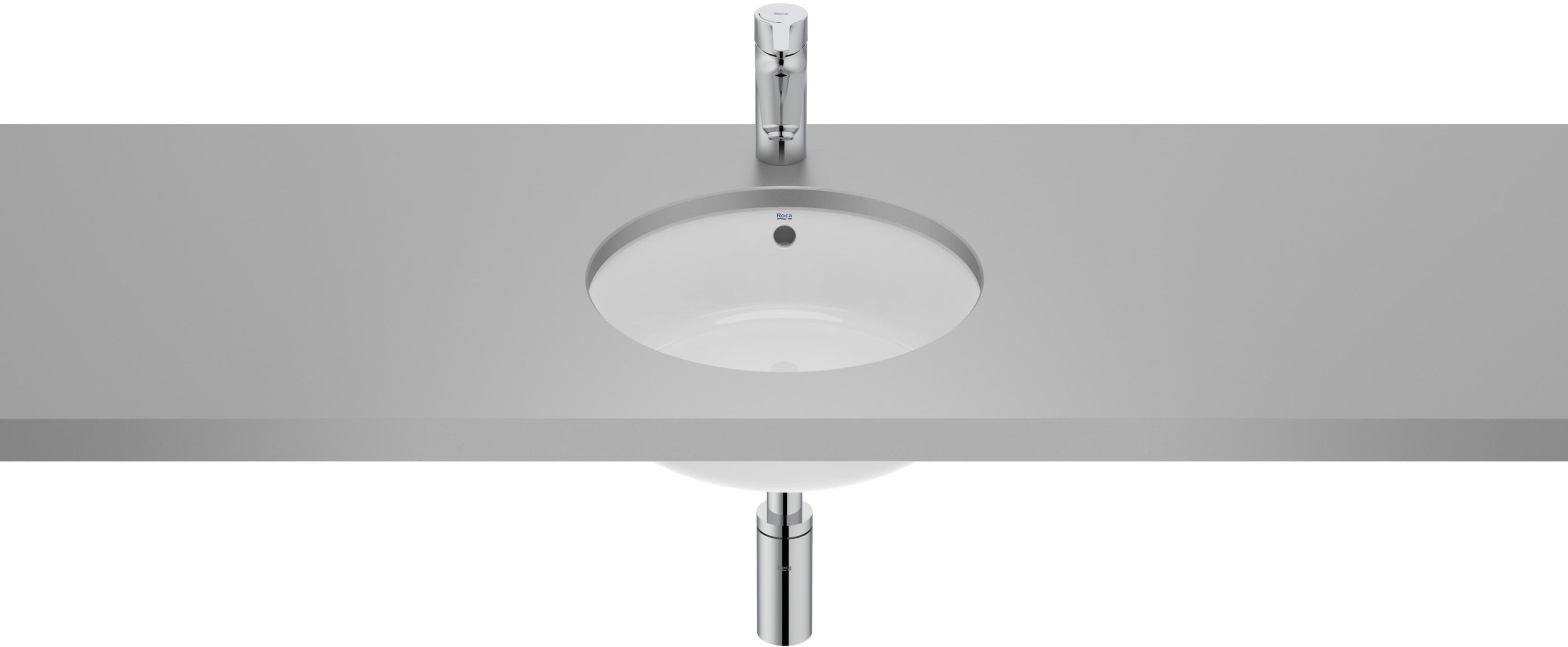 Roca Gap lavabo 35x35 cm rotonda sottopiano bianco A3270YB000