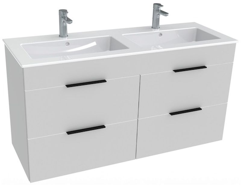 Jika Cube lavabo con armadietto 116 cm bianco H4536621763001