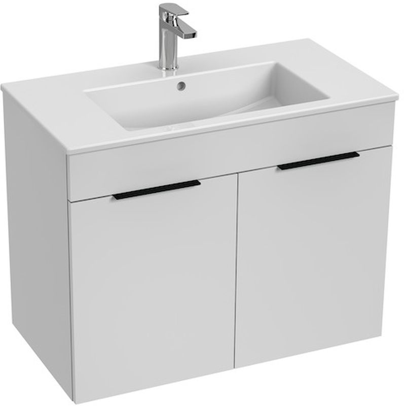 Jika Cube lavabo con armadietto 79 cm bianco H4537521763001
