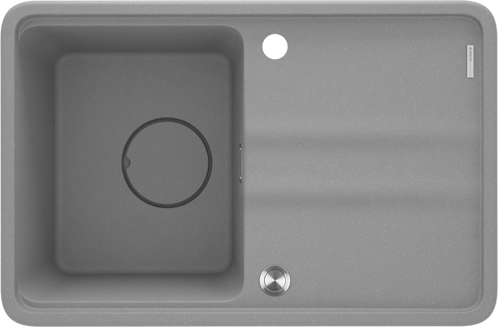 Deante Momi lavello in granito 67x44 cm grigio/grafite/inox ZKM_S11A