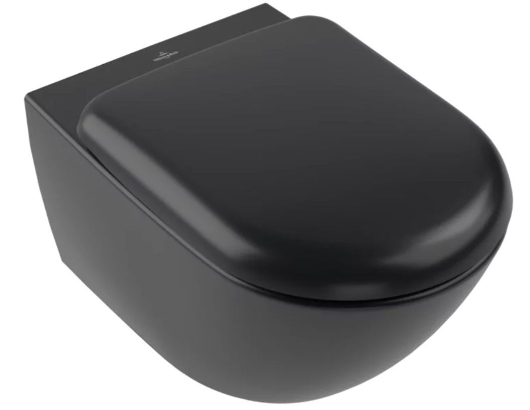 Villeroy & Boch Antao vaso wc sospeso senza brida nero 4674T0R7