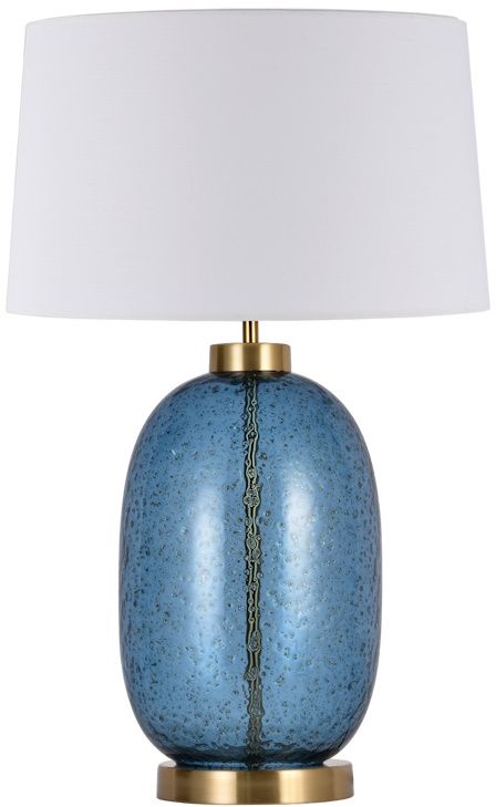 Light Prestige Amur lampada da tavolo 1x60 W bianco-blu LP-919/1TBLUE