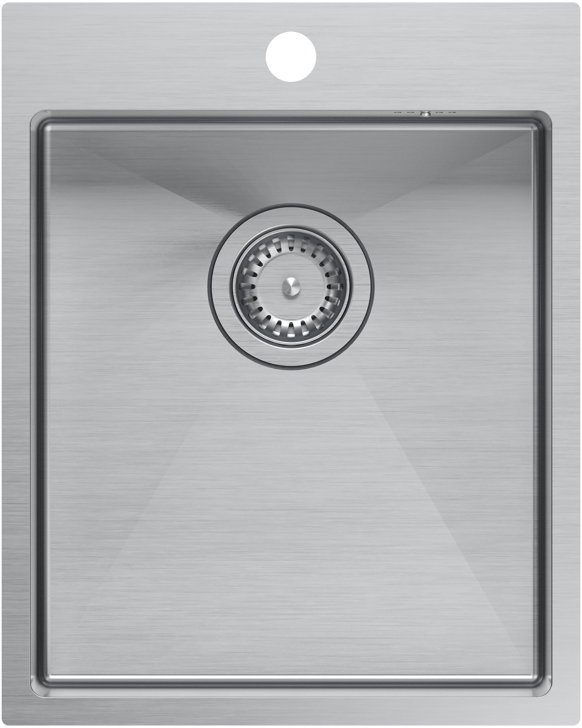 Quadron Russel lavello in acciaio con sifone 50x40 cm HB4050BS