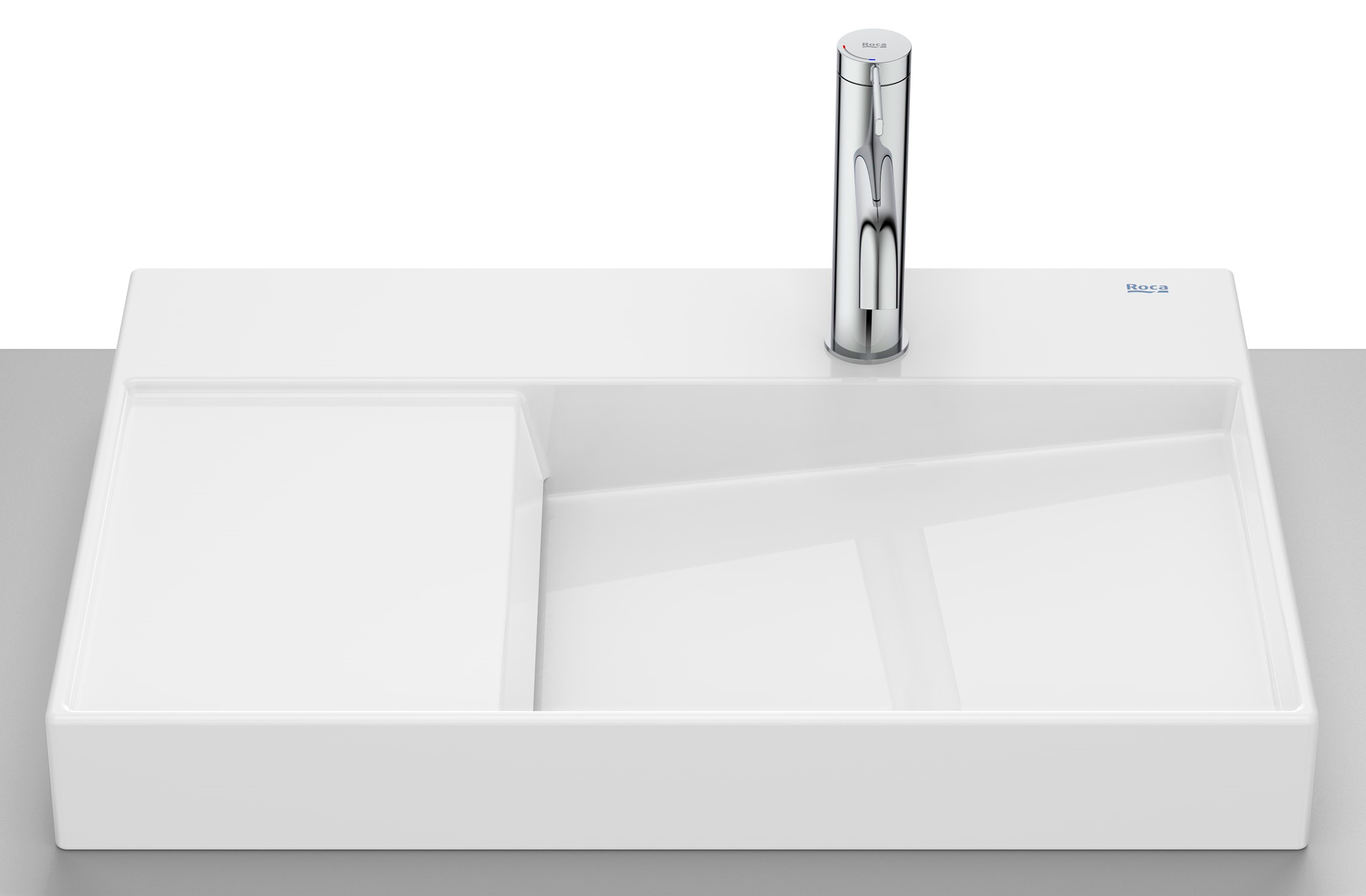 Roca Horizon lavabo 60x42 cm da appoggio bianco A327274S0B