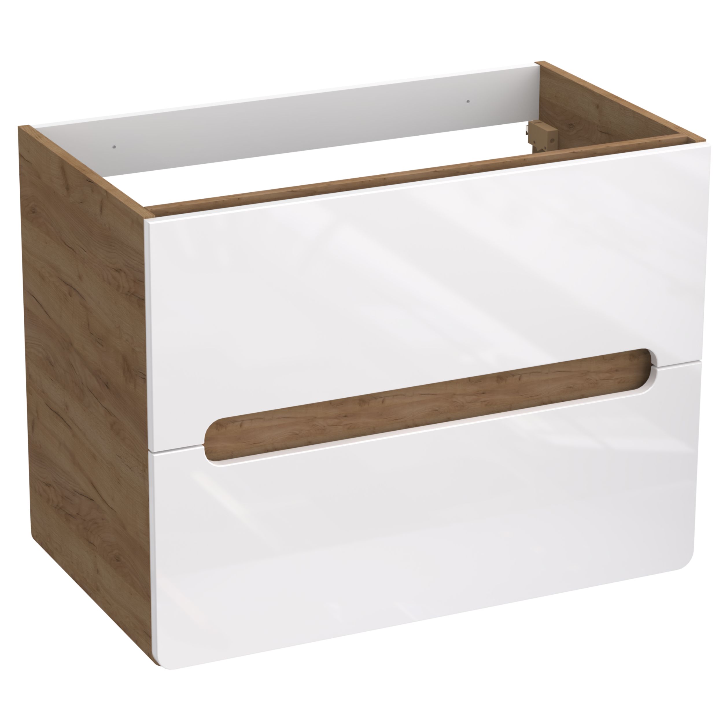 Strama Lupo armadietto 79x45x60 cm sottolavabo sospeso bianco -rovere 22.102.00