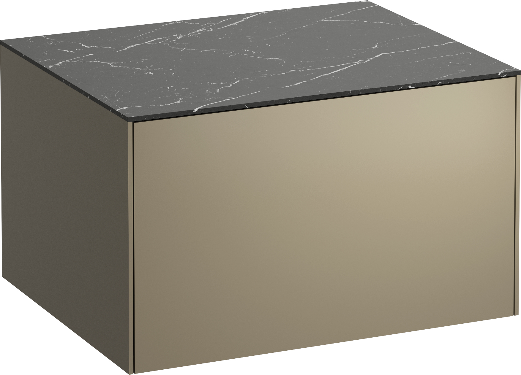 Laufen Sonar armadietto con piano 57.7x45.5x34 cm sottolavabo sospeso nero H4054000341421