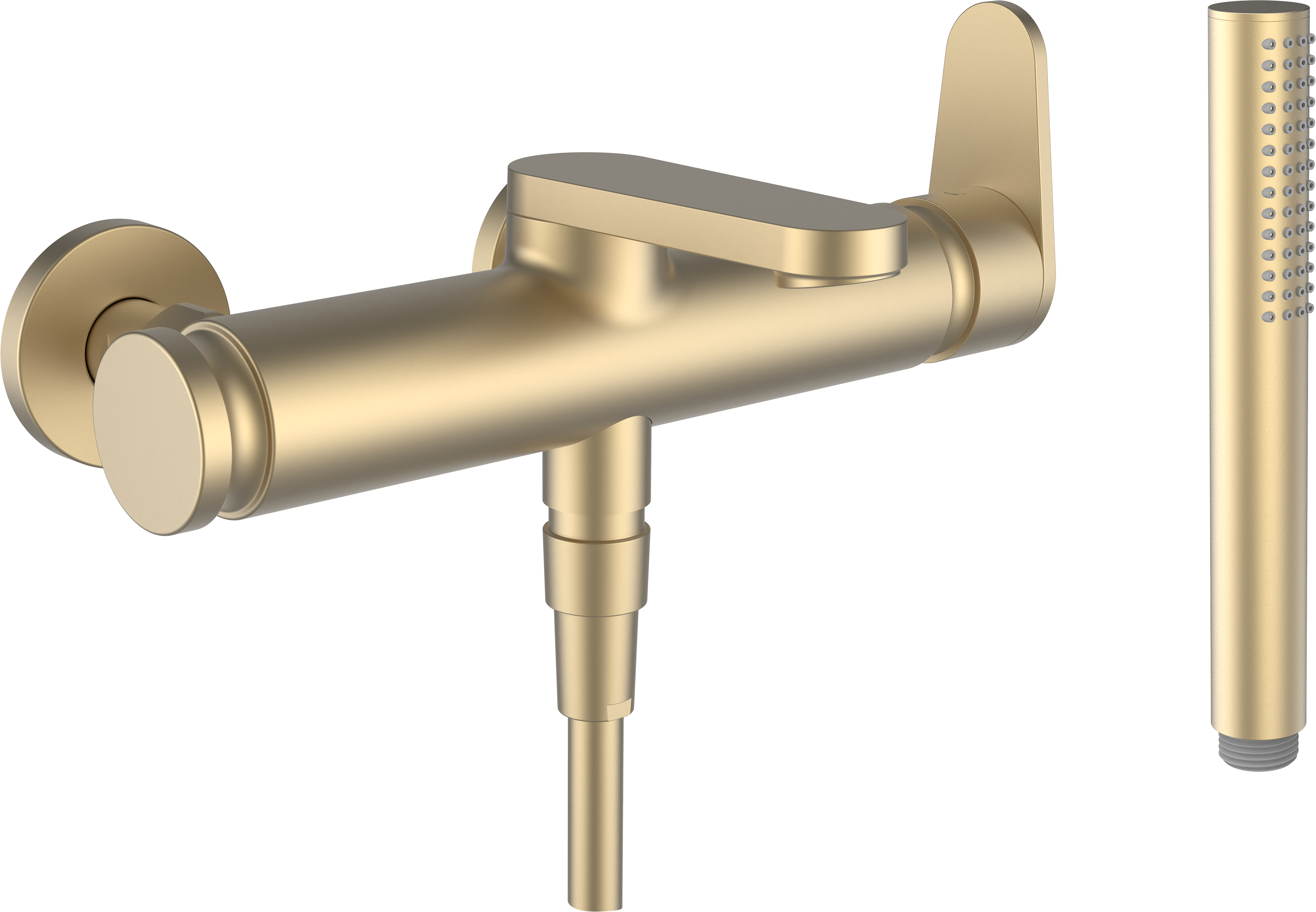 Laufen The New Classic rubinetto per vasca e doccia a parete oro HF900560462000