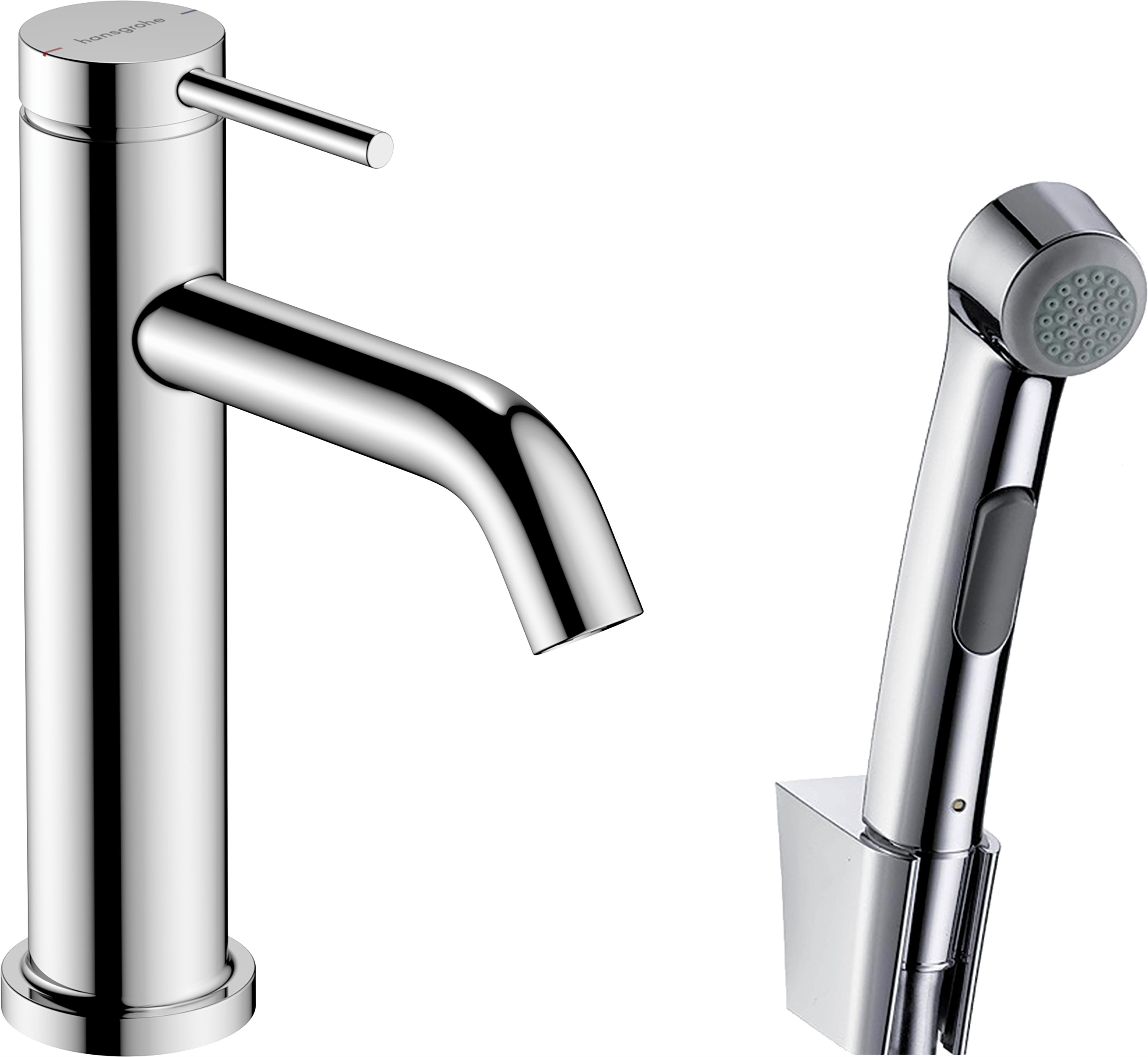 Hansgrohe Tecturis S rubinetto per lavabo con doccetta bidet verticale cromo 73211000