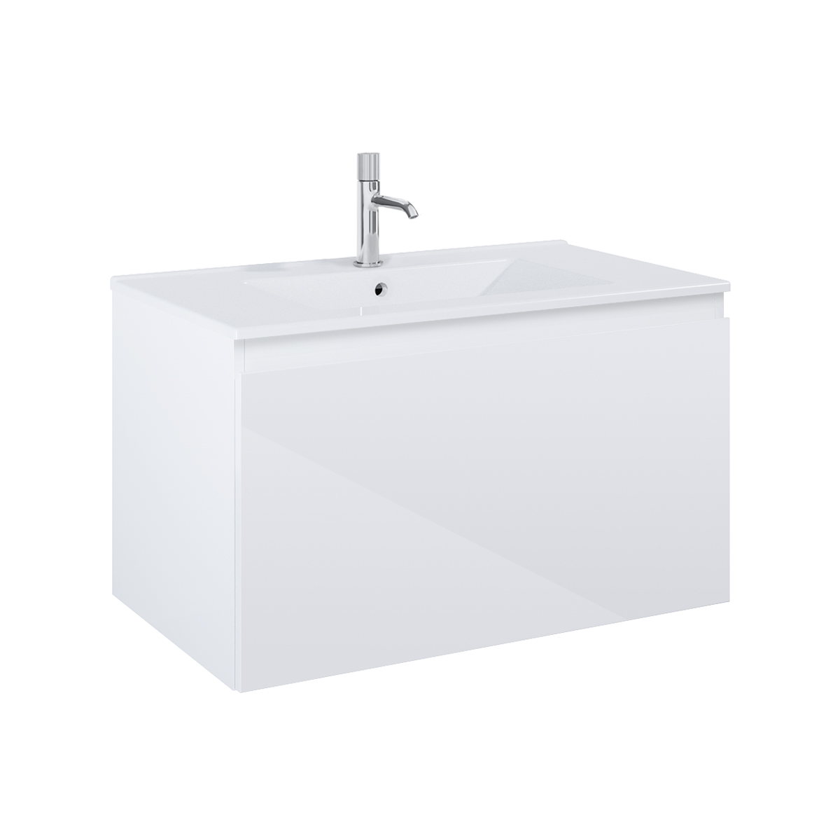 Set armadietto Oltens Vernal 60014000, lavabo Oltens Vernal 41206000