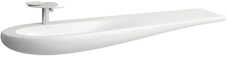 Laufen Il Bagno Alessi lavabo 160x50 cm a parete-da mobile bianco lucida H8149714001041