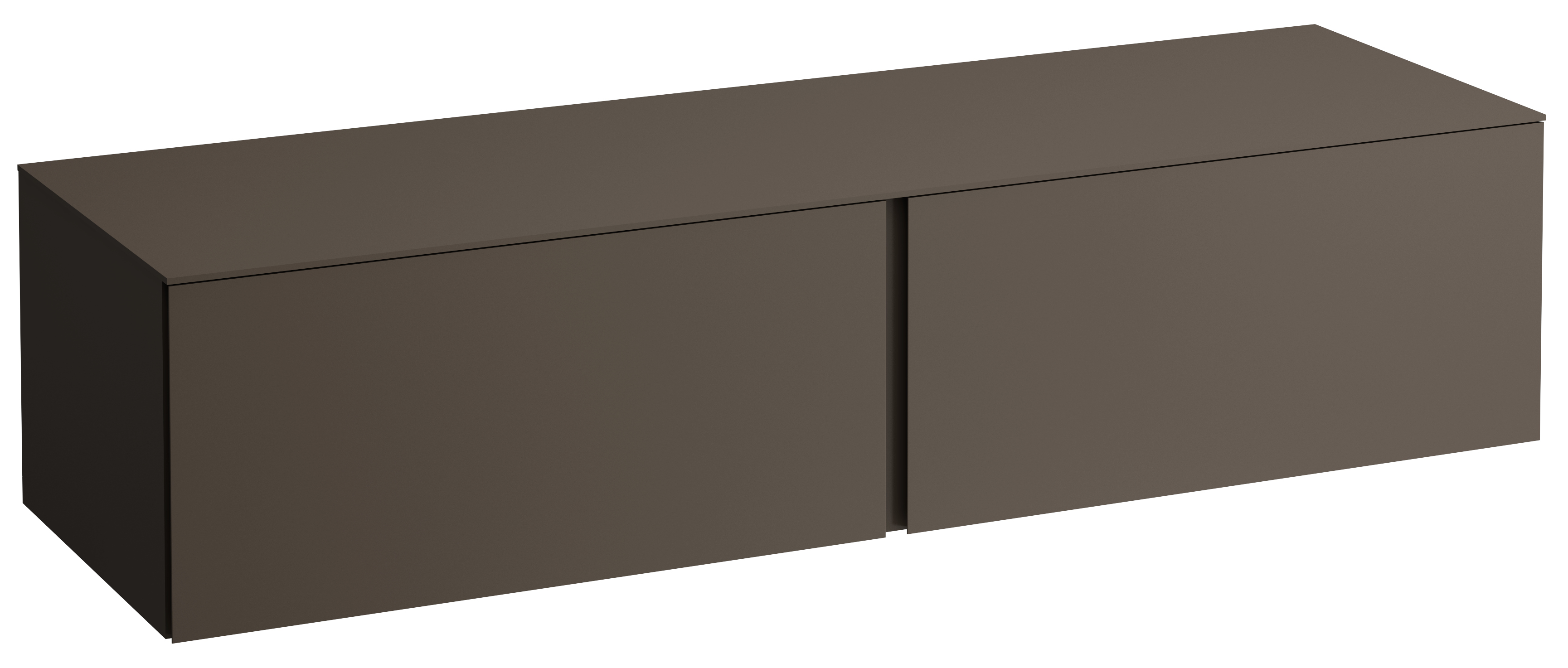 Laufen Il Bagno Alessi armadietto con piano 160x50x37 cm sottolavabo sospeso castano H4303300974291