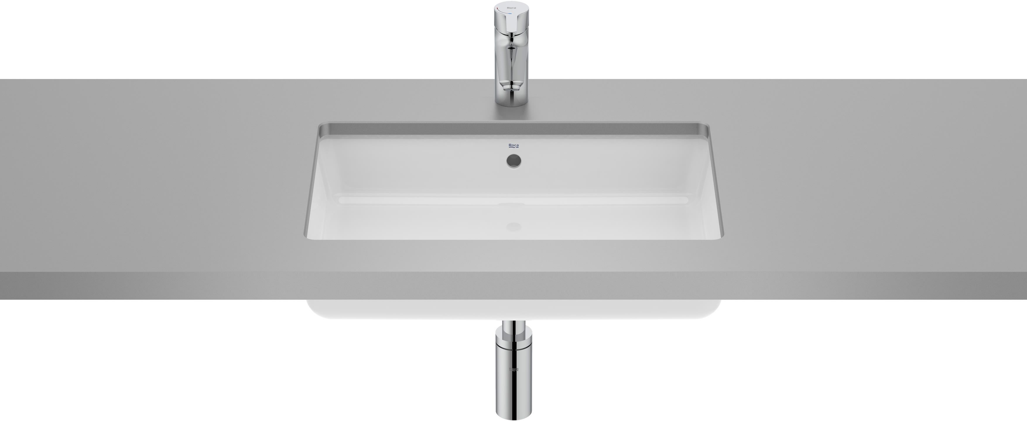 Roca Gap lavabo 55x35 cm rettangolare sottopiano bianco A3270YF000