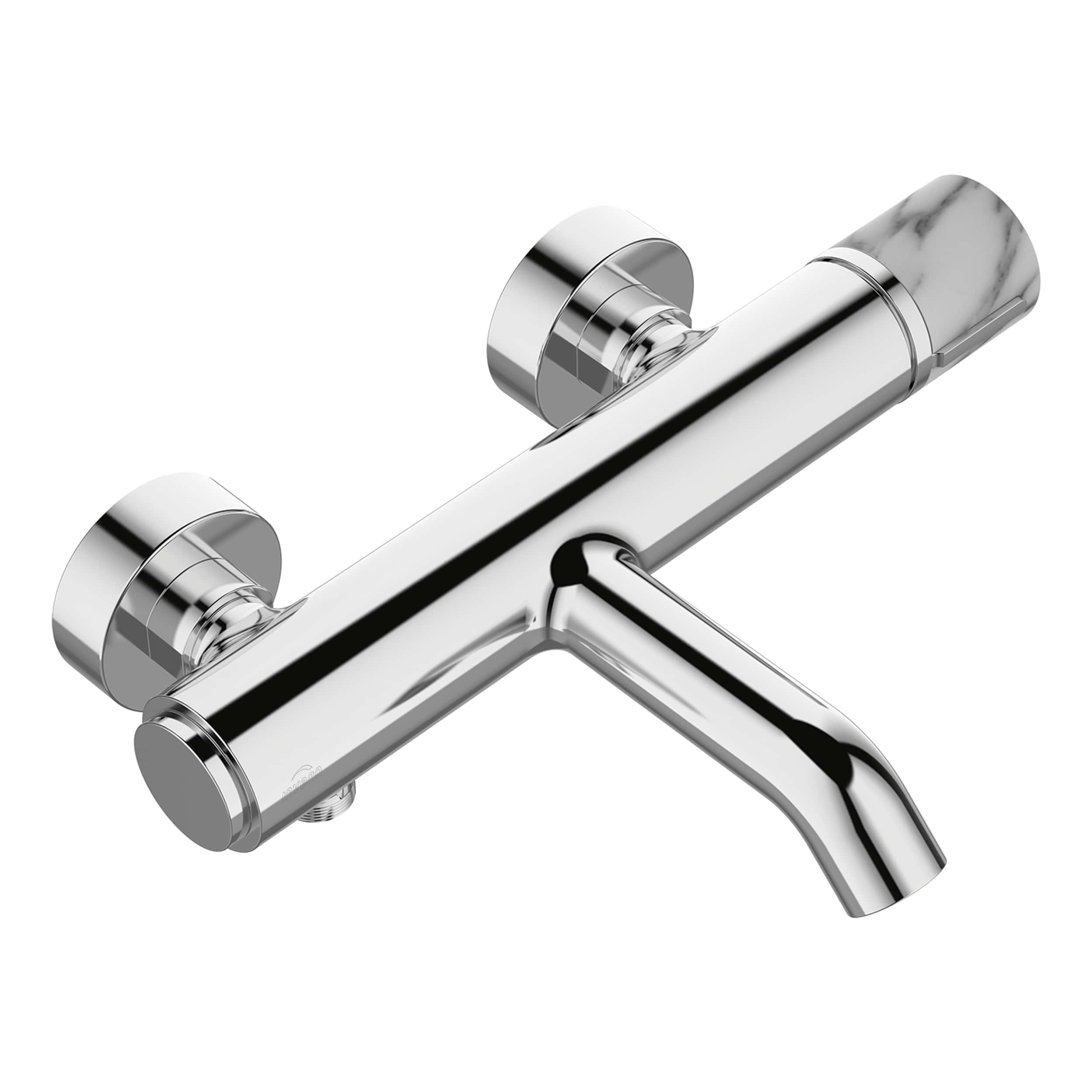 Invena Gabro Plus rubinetto per vasca e doccia a parete cromo BW3P001