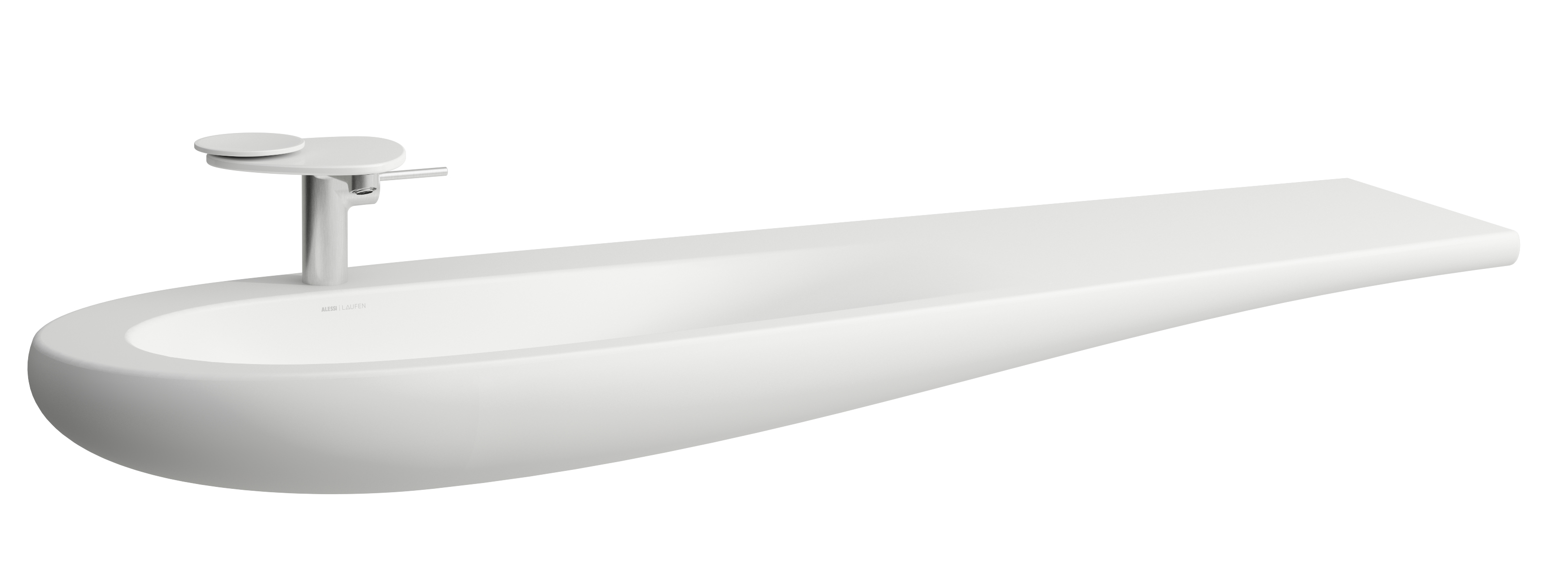 Laufen Il Bagno Alessi lavabo 160x50 cm a parete-da mobile bianco H8149717571041