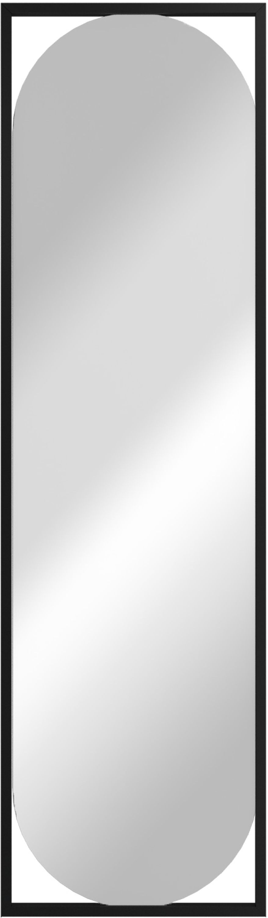 Styler Marbella specchio 37x132 cm ovale nero LU-12349