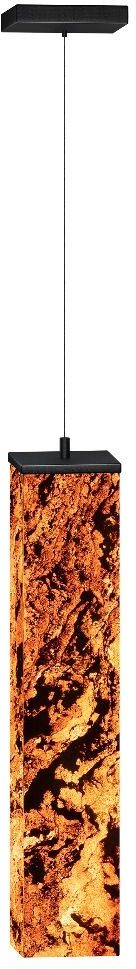 Abigali Marble Stone lampada sospesa 1x25 W nero-marrone MPLS-6614-606R