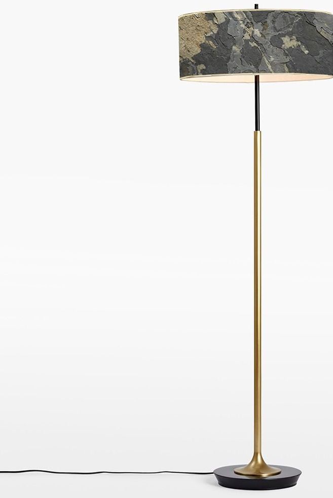 Abigali Marble Stone lampada da terra 1x30 W oro -grigio MFLR-6629-601B