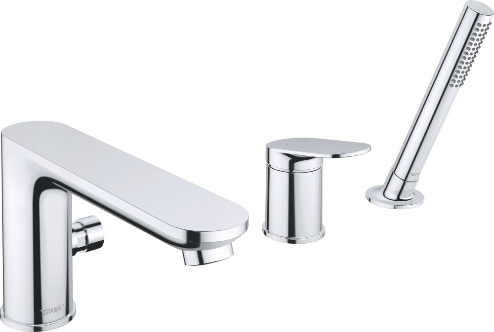 Duravit Wave rubinetto per vasca e doccia bordo vasca cromo WA5260000010