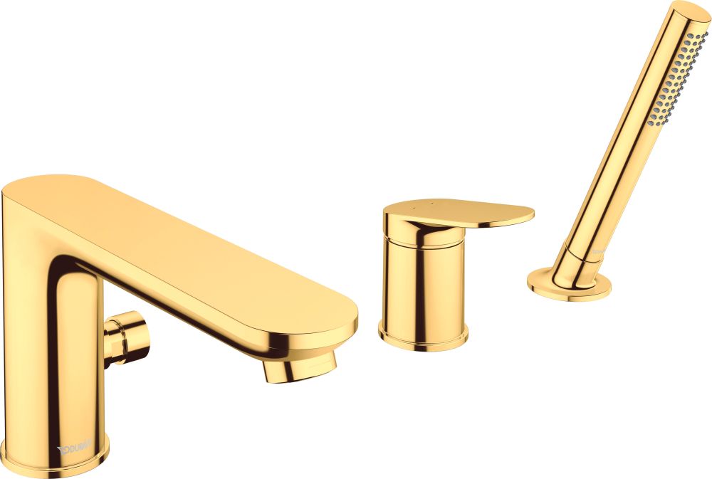 Duravit Wave rubinetto per vasca e doccia bordo vasca oro WA5260000034