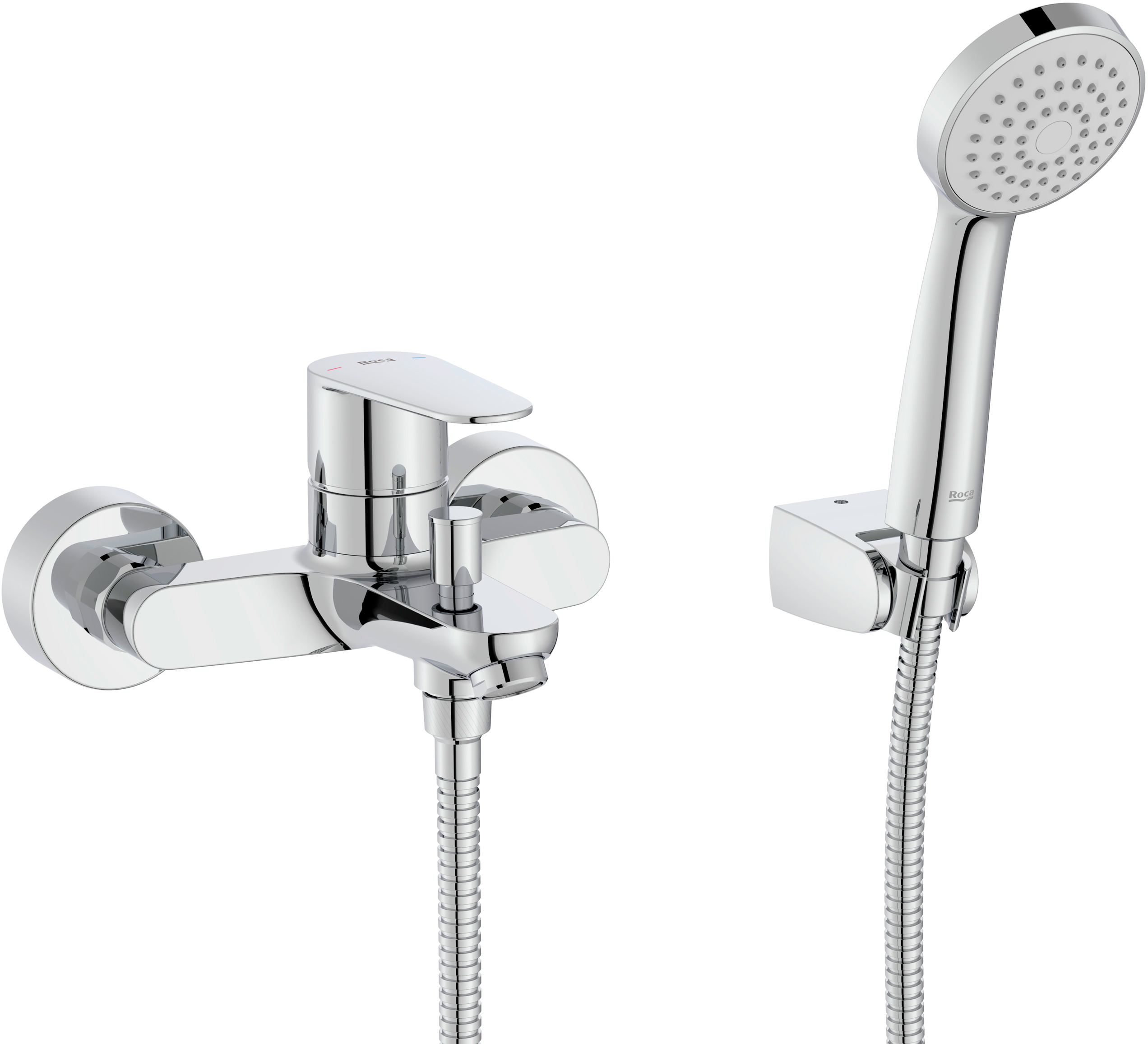 Roca Victoria Plus rubinetto per vasca e doccia a parete cromo A5A014FC00