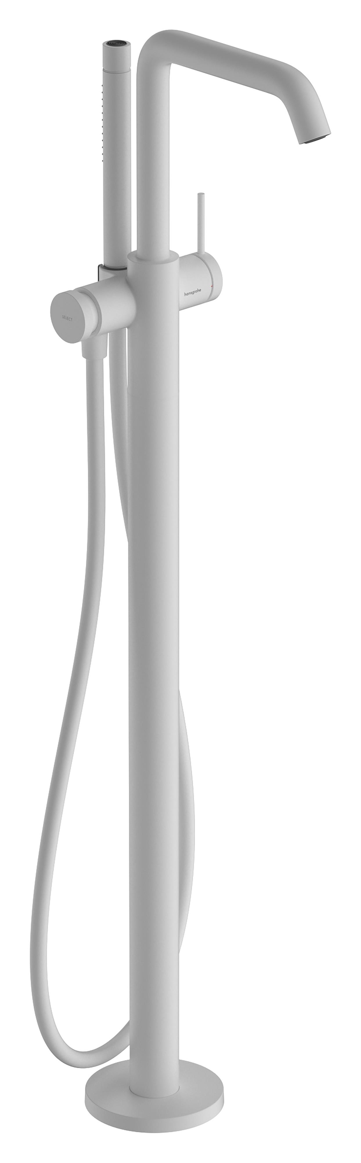 Hansgrohe Tecturis S rubinetto per vasca e doccia a terra bianco 73440700
