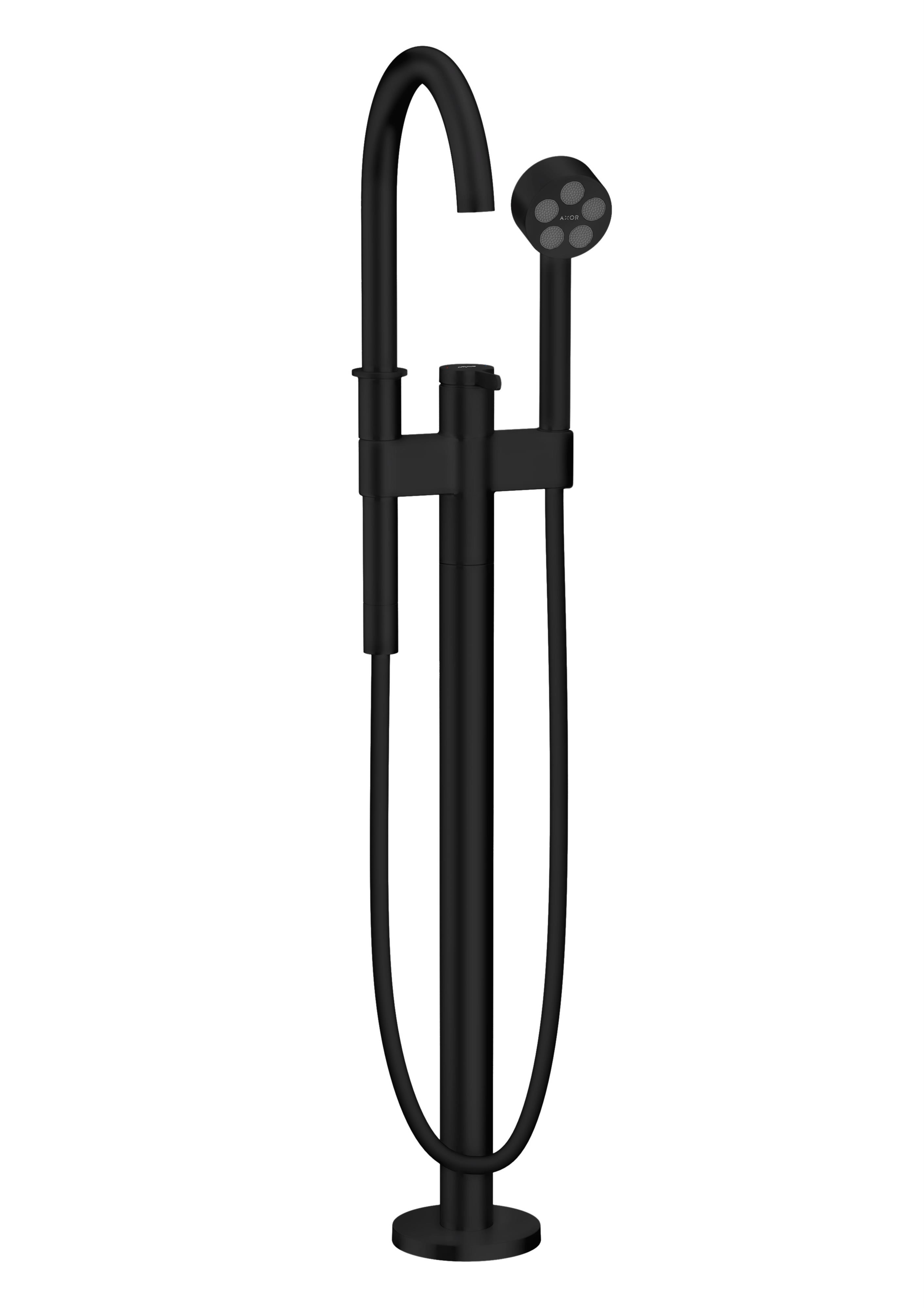 Axor One rubinetto per vasca e doccia a terra nero 48440670