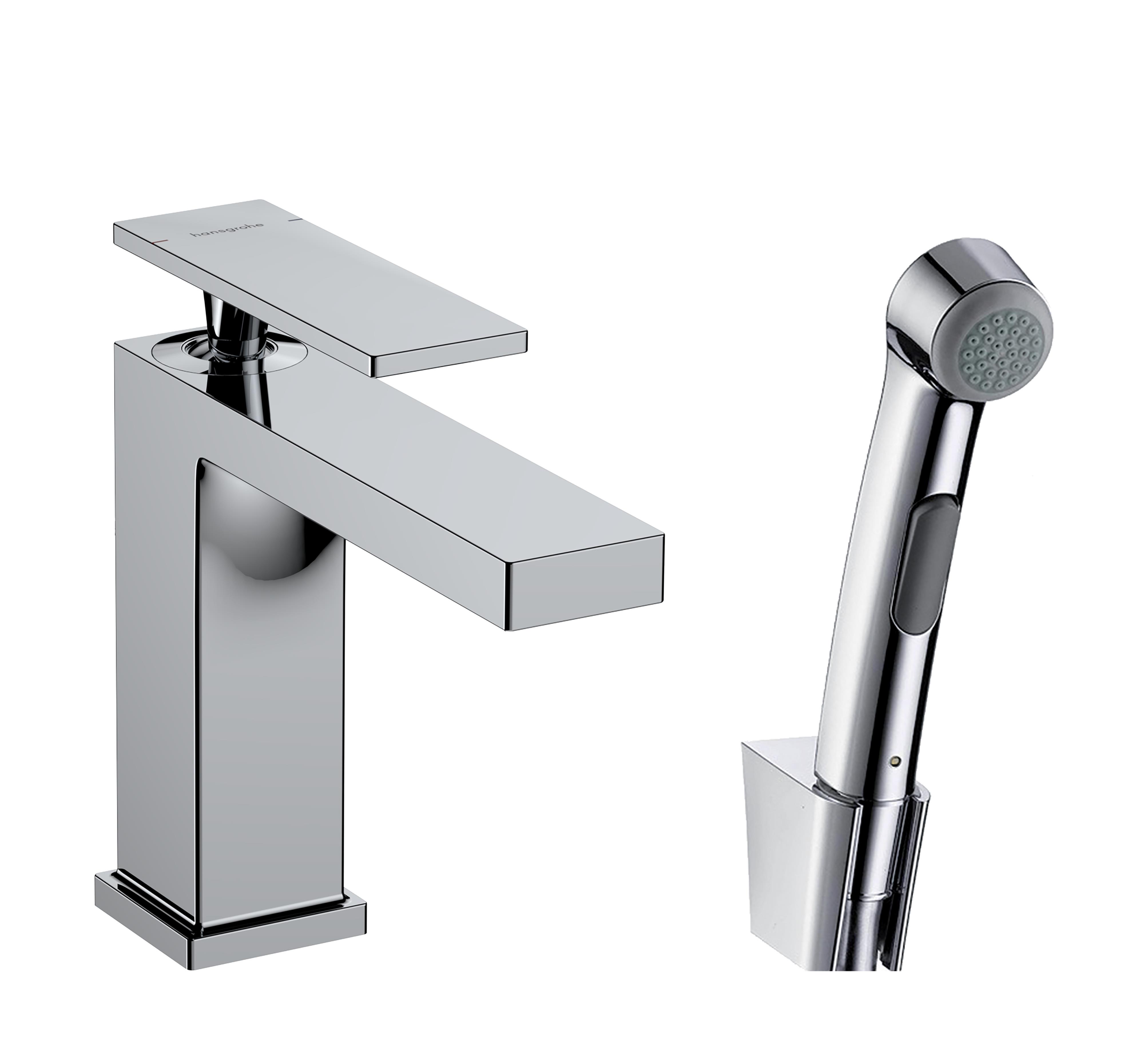 Hansgrohe Tecturis E rubinetto per lavabo con doccetta bidet verticale cromo 73210000
