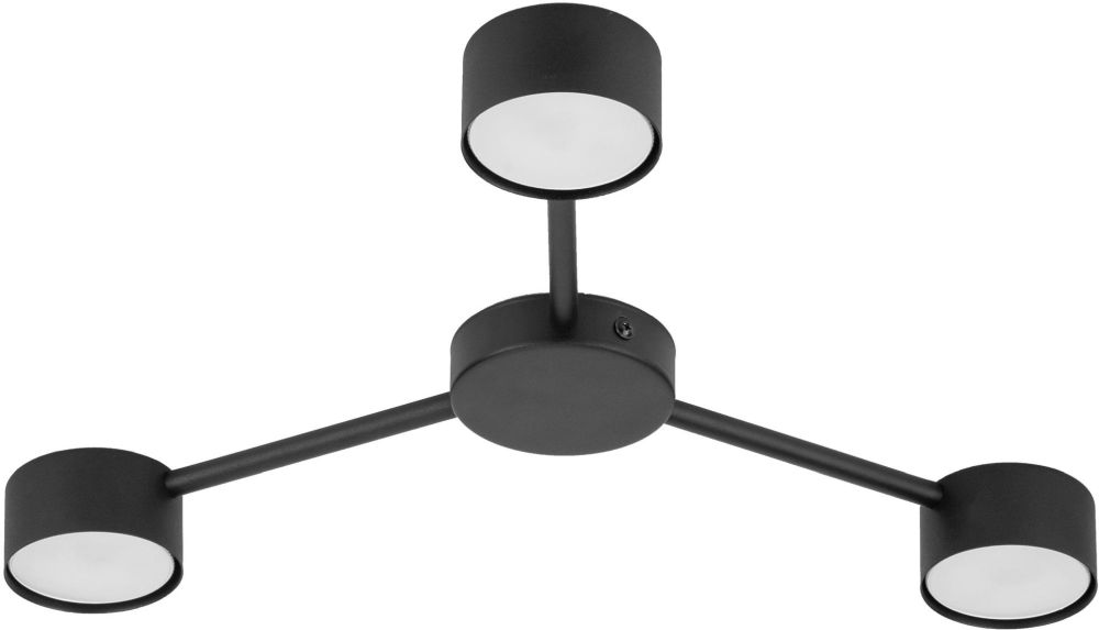 TK Lighting Avia Black lampada da soffitto 3x10 W nero 4689