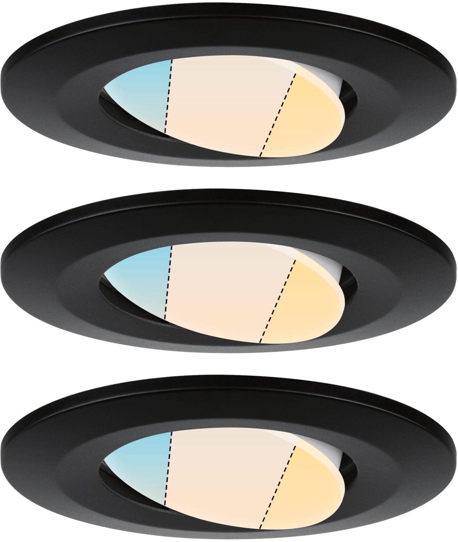 Paulmann Calla lampada da incasso 3x5 W nero 93096