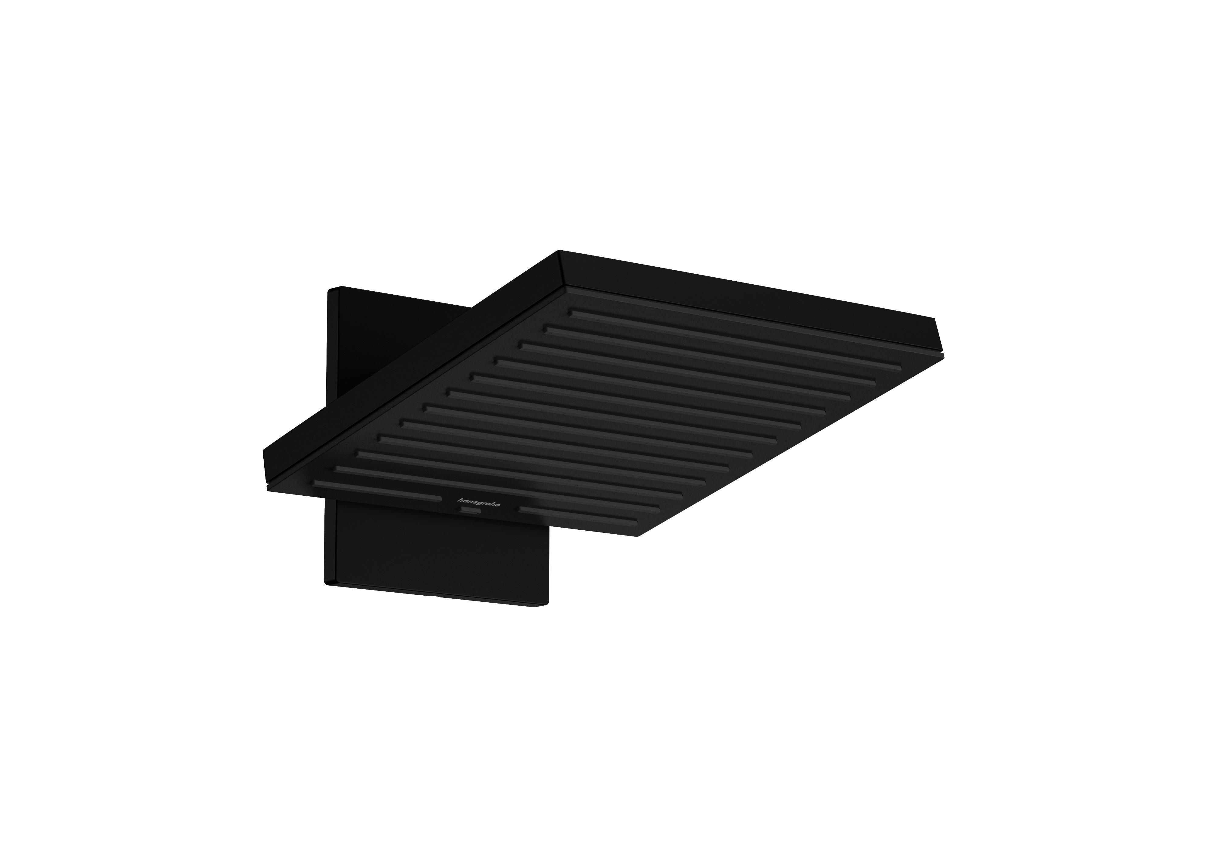 Hansgrohe Pulsify E soffione doccia con braccio 26x26 cm quadrata nero 24350670