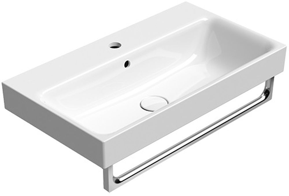 GSI Nubes lavabo 70x40 cm rettangolare a parete bianco 9687111