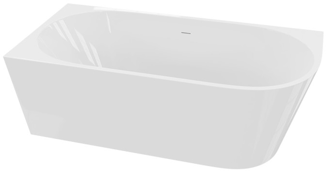 LaVita Caldera vasca da bagno a parete 160x75 cm rettangolare bianco 5900378333760
