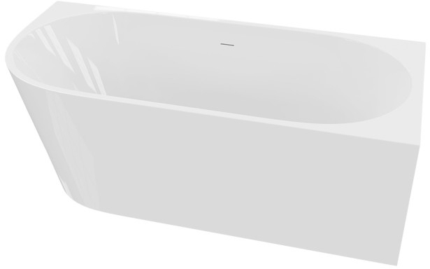 LaVita Caldera vasca da bagno a parete 160x75 cm rettangolare bianco 5900378333753