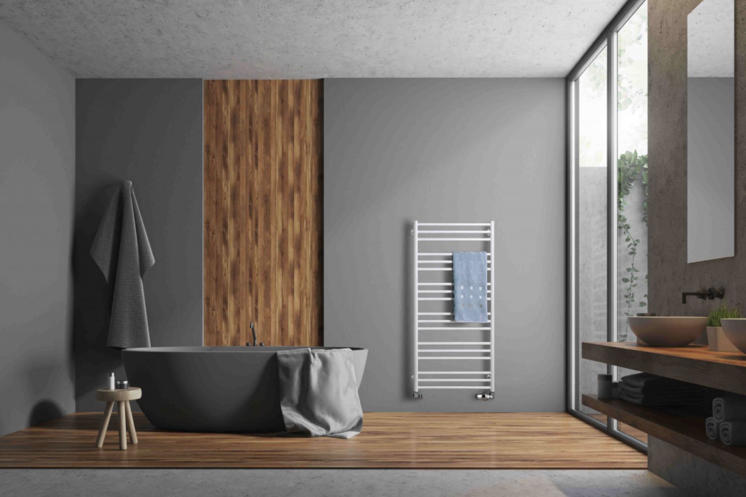 P.M.H. Sorano radiatore da bagno decorativo 121x60 cm bianco SN4W