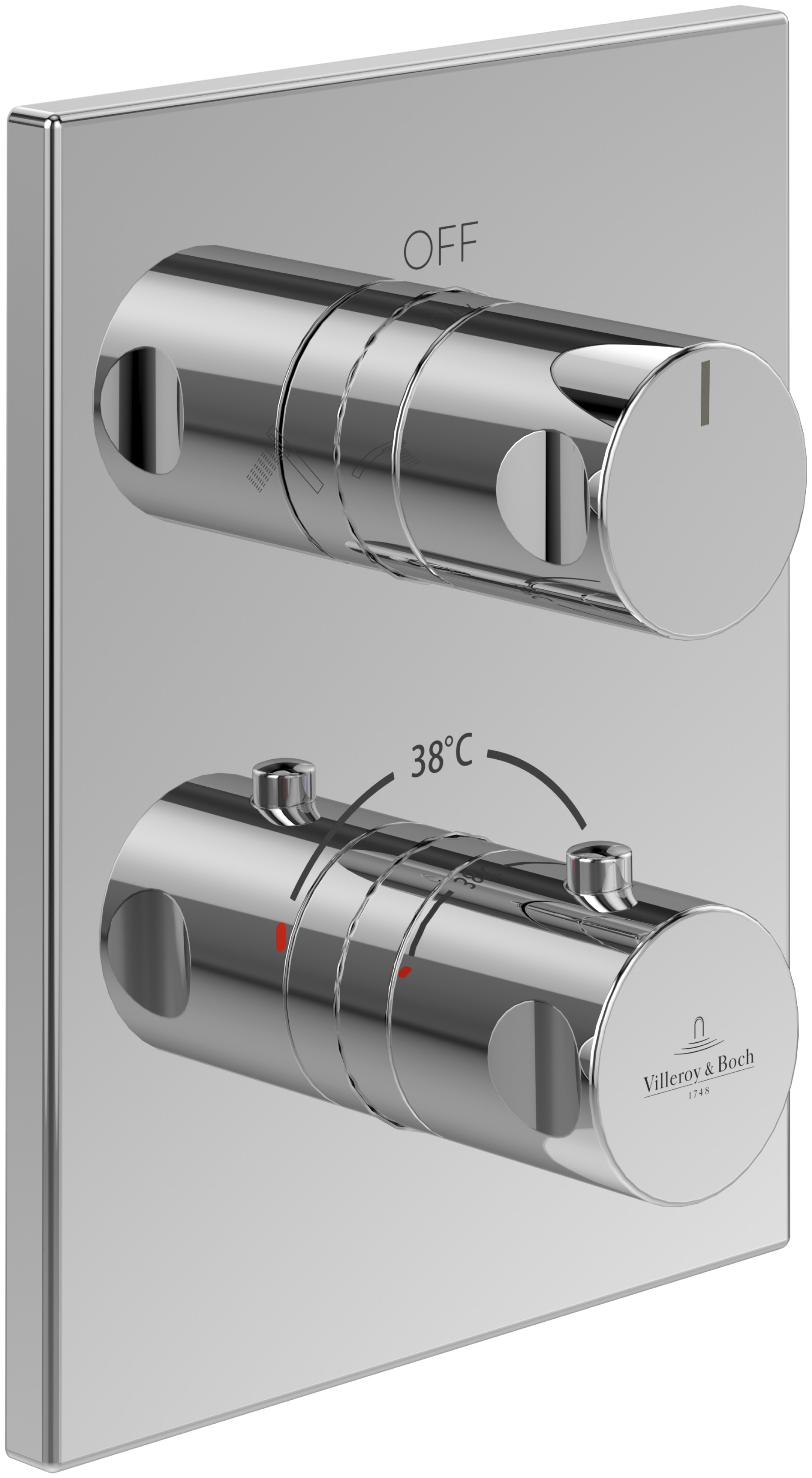 Villeroy & Boch Universal Taps & Fittings rubinetto per vasca e doccia da incasso con termostato cromo TVD00065300061