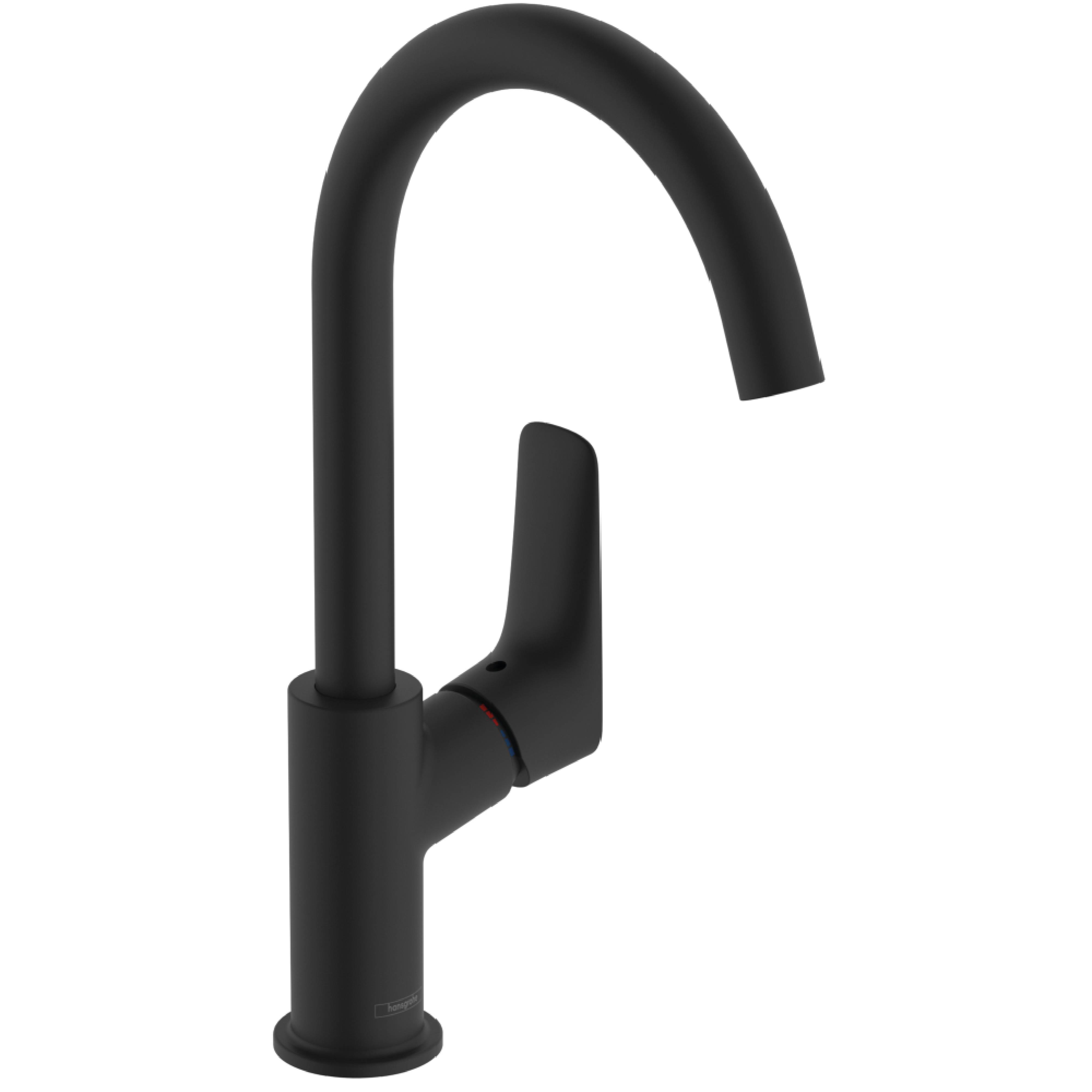 Hansgrohe Logis rubinetto per lavabo verticale nero 71131670